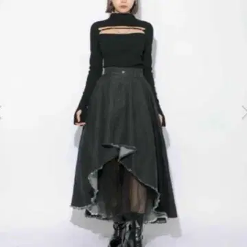 melt the lady 멜트 더 레이디 데님 스커트 튤 세트