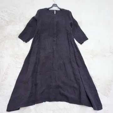 군겐도 라보라토리 린넨 원피스 블랙 롱