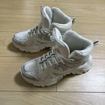 휠라 하이컷 스니커즈 화이트/그레이 25cm