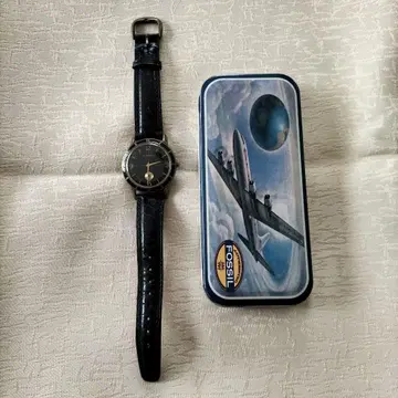 FOSSIL 아날로그 손목시계 블랙 가죽 케이스 포함