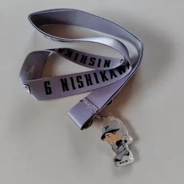 지바 롯데 마린스 니시카와 시쇼 6 참이 달린 넥스트랩