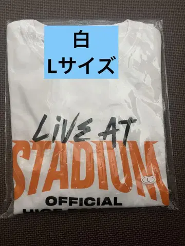 officialdism 티셔츠 화이트 스타디움 라이브