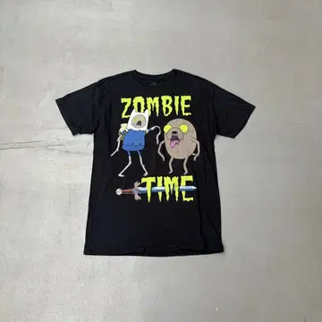 00s Adventure time 핀 좀비 반팔 티셔츠 남성용