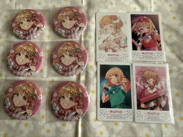 mona HoneyWorks 사랑해 캔뱃지, 폴라로이드 트레이딩 카드