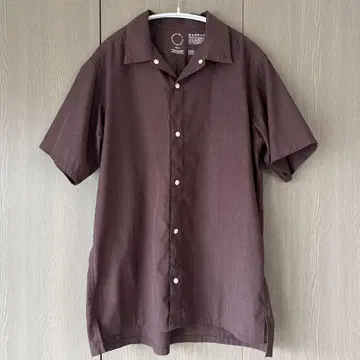 야마토미치 Bamboo Short Sleeve Shirt Brown S