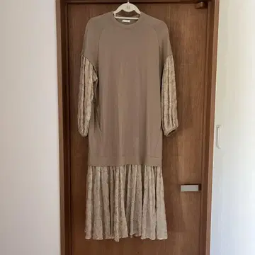 CLANE FLOWER LACE MIX 원피스