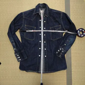 재고 정리 THE FLAT HEAD 웨스턴 데님 셔츠 36