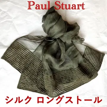 Paul Stuart 실크 쉬폰 롱 스톨