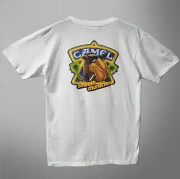 90s CAMEL 카멜 기업 프린트 티셔츠 USA제 화이트 사이즈 XL