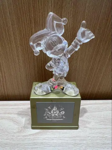 디즈니랜드 15주년 한정판 빛나는 오르골 피규어