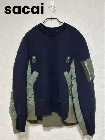 사카이 21AW NYLON TWILL MIX PULLOVER