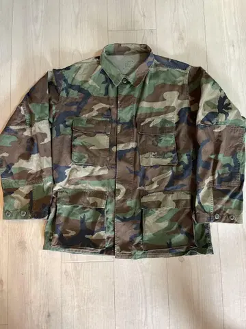 카모플라쥬 밀리터리 자켓 USMC 로고 카모플라주