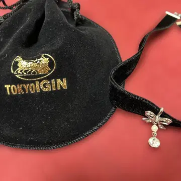 TOKYOIGIN 벨벳 리본 초커