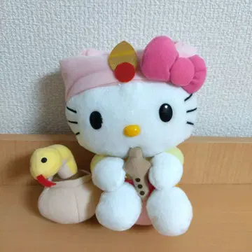 헬로키티 봉제 인형 띠 뱀 2012년 레어