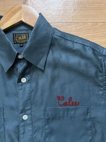 Calee 반팔 워크 셔츠 L 알로하 쿠티 래츠 데님