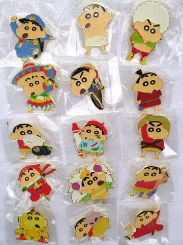 크레용 신짱 시네마 퍼레이드 30주년 기념 핀 배지 컬렉션
