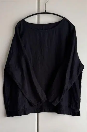 nest Robe 린넨 풀오버 블랙 FREE