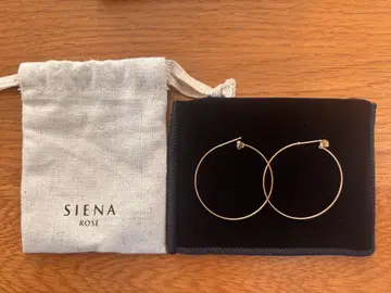 SIENA ROSE 후프 귀걸이 [S] 골드