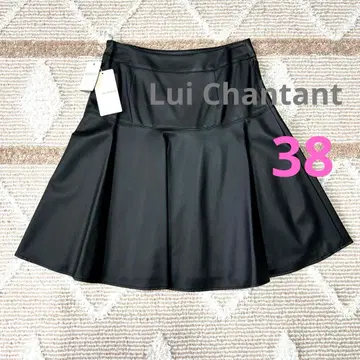 Lui Chantant / 가죽 플레어 스커트