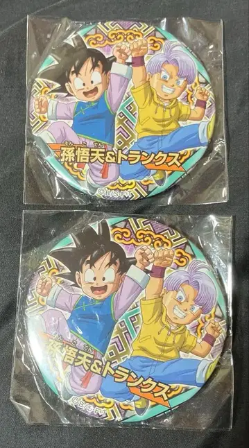 드래곤볼 고텐 & 트렁크스 드레카 캔뱃지 GT 2개 세트