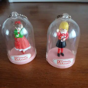 [레어] 리카짱 미니 피규어 마스코트 레트로 당시의 물건 2개 세트