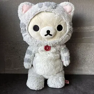 느긋한 고양이 테마 지친 인형 코리락쿠마