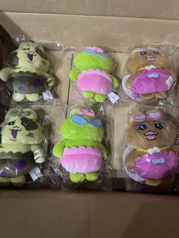 빤쮸토끼 마스코트 키링 좀비 블랙 갸루 우주인 6종 세트