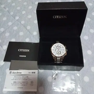 새상품급 CITIZEN 아테사 Eco-Drive 크로노그래프 손목시계
