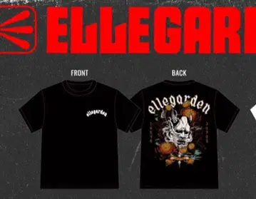 ELLEGARDEN 엘르 가든 2025 반야 티셔츠 XL 사이즈 블랙