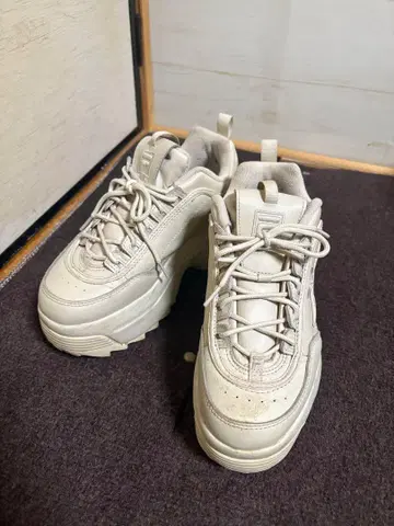 휠라 디스루프터 2 웨지 초통굽 스니커즈 25.5cm