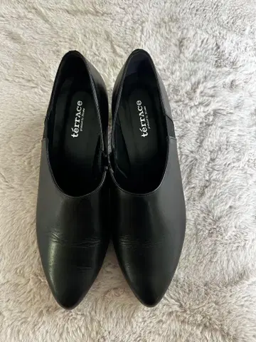 terrace 테라스 일본제 숏부츠풍 펌프스 블랙 24.0cm