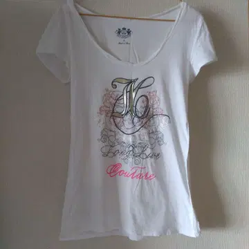 Juicy Couture 화이트 큐빅 티셔츠 S 사이즈