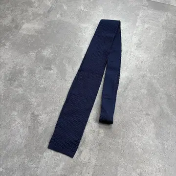 빈티지 기본 디자인 네이비 니트 넥타이