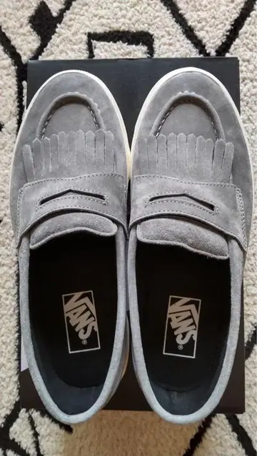 25.5cm Vans 로퍼 V196CF 그레이