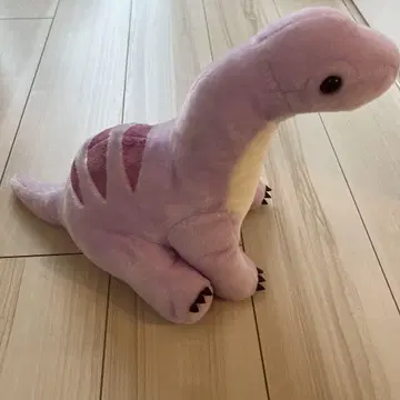 공룡 시대 공룡 봉제 인형 연보라색