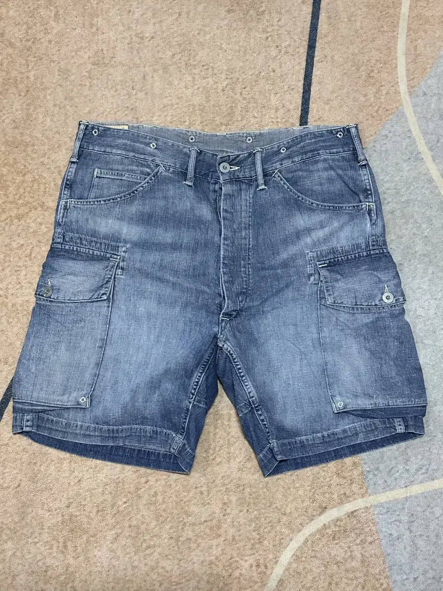 [34] RRL (Double Rl) Regiment Denim Cargo Vahn Shorts