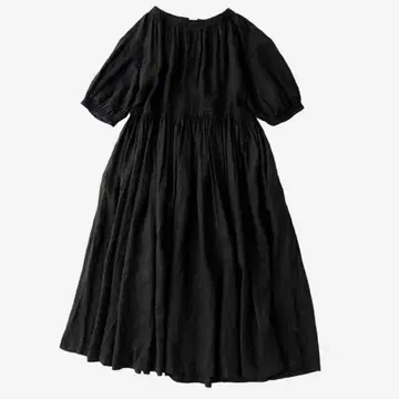 nest Robe 린넨 콤비 셔링 원피스