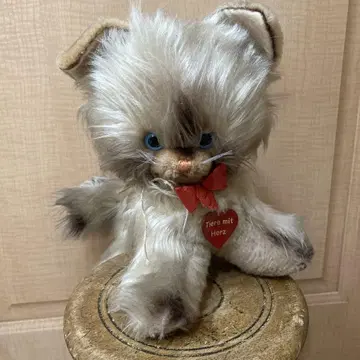 빈티지 고양이 봉제 인형