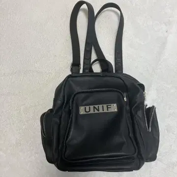 UNIF 블랙 럭색/백팩