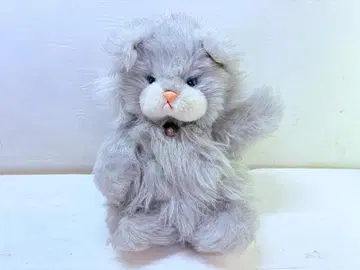 산에이 무역 고양이 봉제 인형 (그레이)