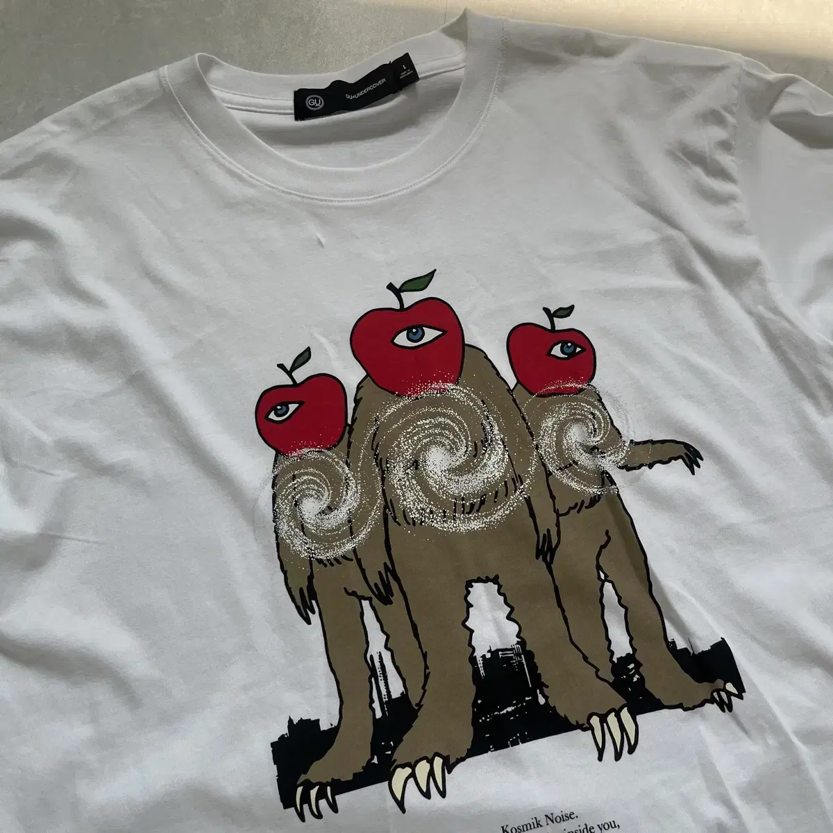 (L) GU jiu Undercover short sleeve white
