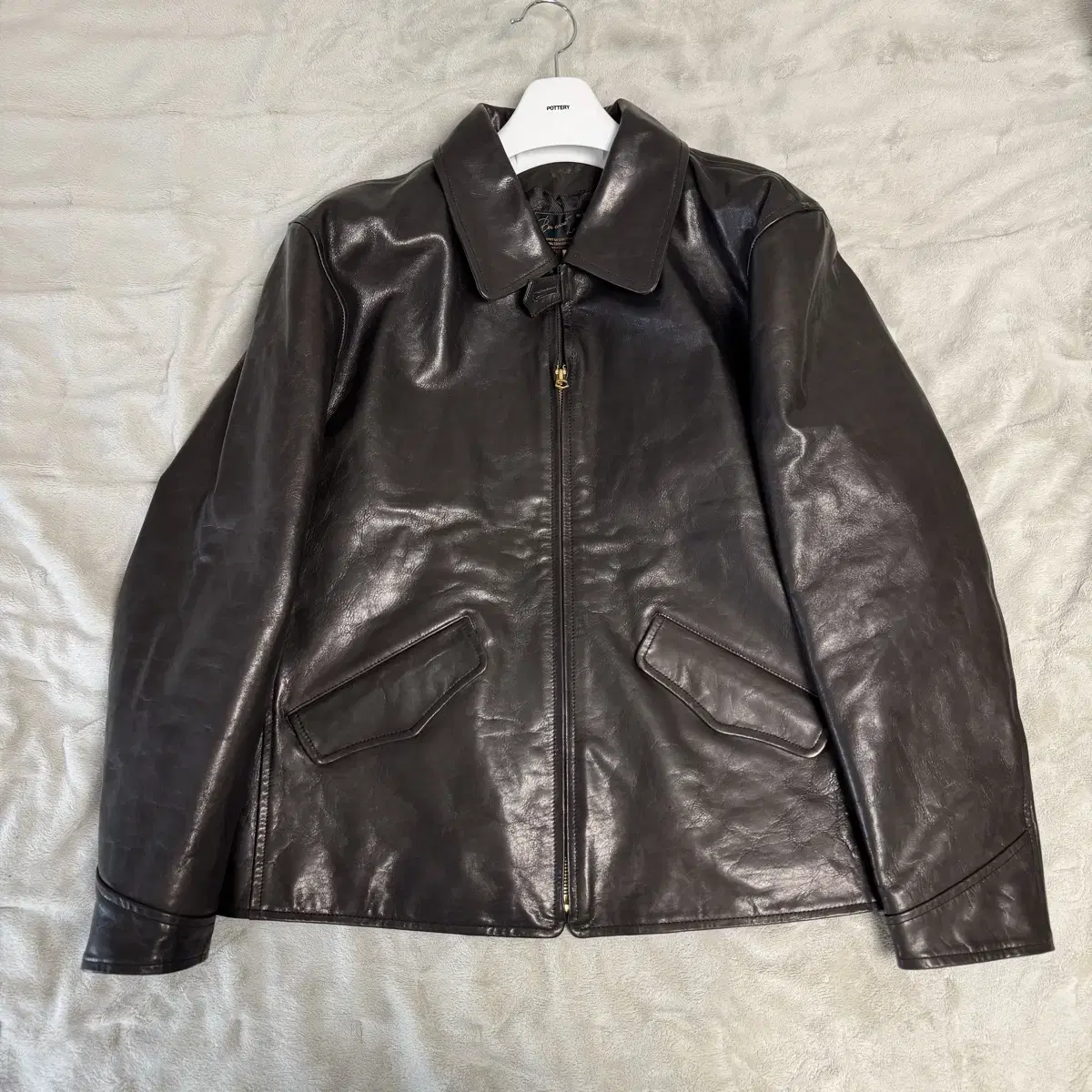 42] Boncoura Sasha Leather Jacket (Black) #본쿠라,#본쿠라