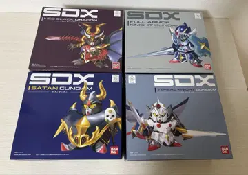 SDX 4개 풀 아머 나이트 건담 네오 블랙 드래곤 바르살 나이트 등