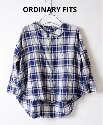 ORDINARYFITS 바버 셔츠 체크 무늬 오디너리 핏츠