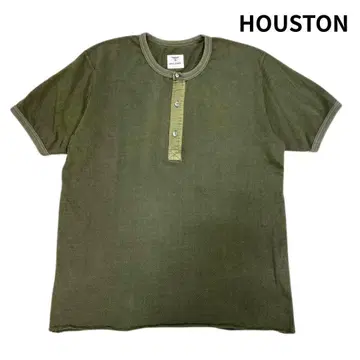 HOUSTON 휴스턴 메쉬 헨리넥 반팔 티셔츠 2XL