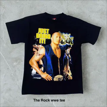 The Rock 프로레슬링 wwe 티셔츠 배우 영화 프로모 와이스피