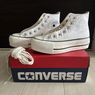 CONVERSE ALLSTAR LIFTED HI 통굽 화이트 하이컷