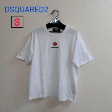 DSQUARED2 이지 핏 화이트 티셔츠 S 사이즈 미사용 새상품!