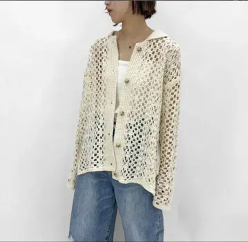 cafune 카후네 마렛메트 크로셰 니트 셔츠