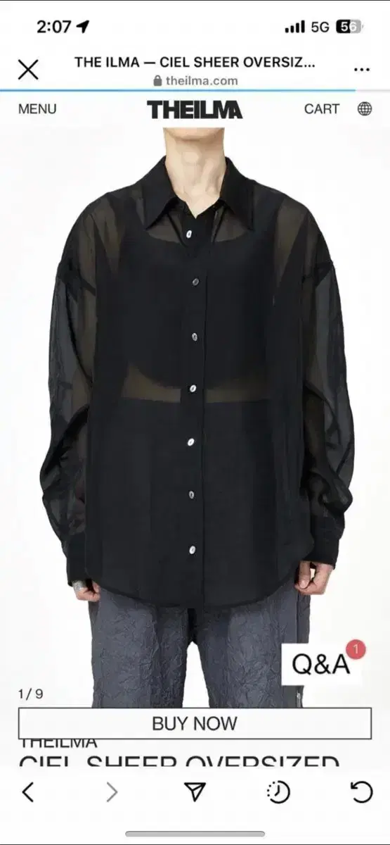 The Ilma Organza Shirt (New)